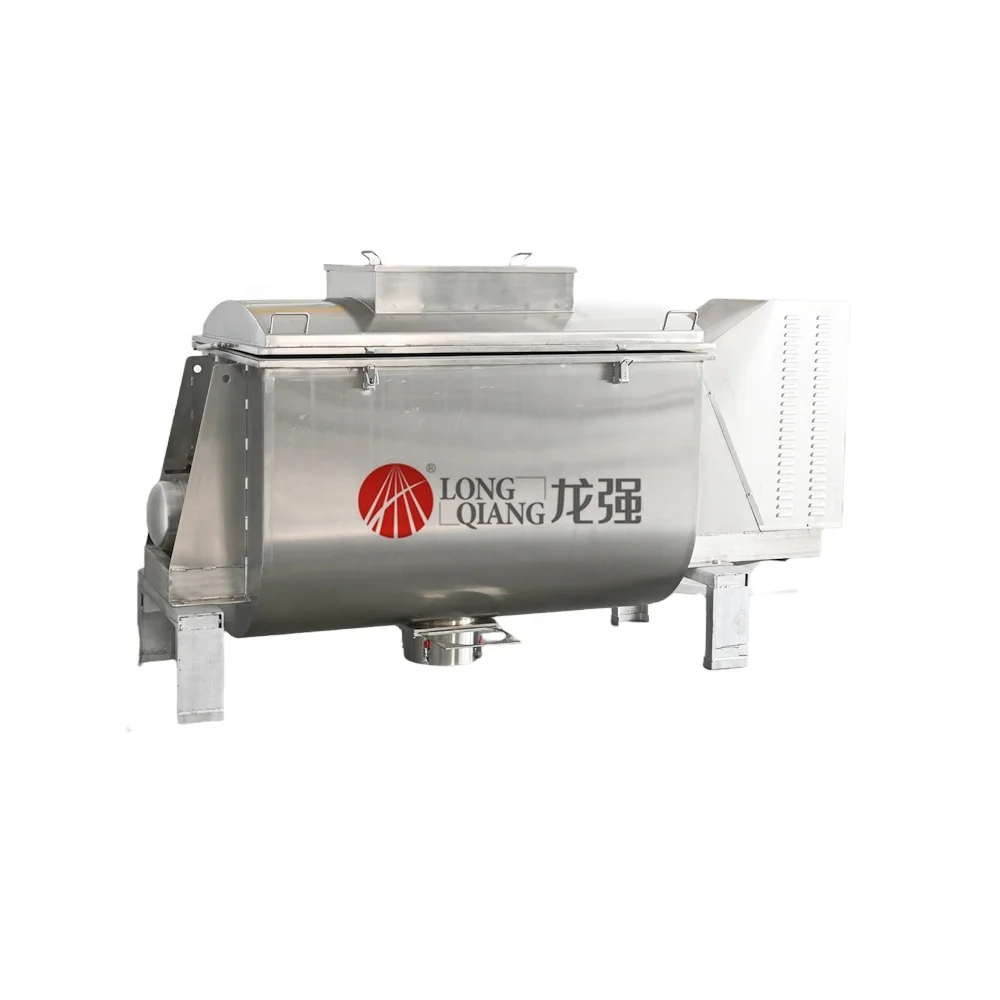 Horizontal Ribbon Blender Mixer Stainless Steel for Dry Powder, Food, Feed, Paste, Biology, Medciine