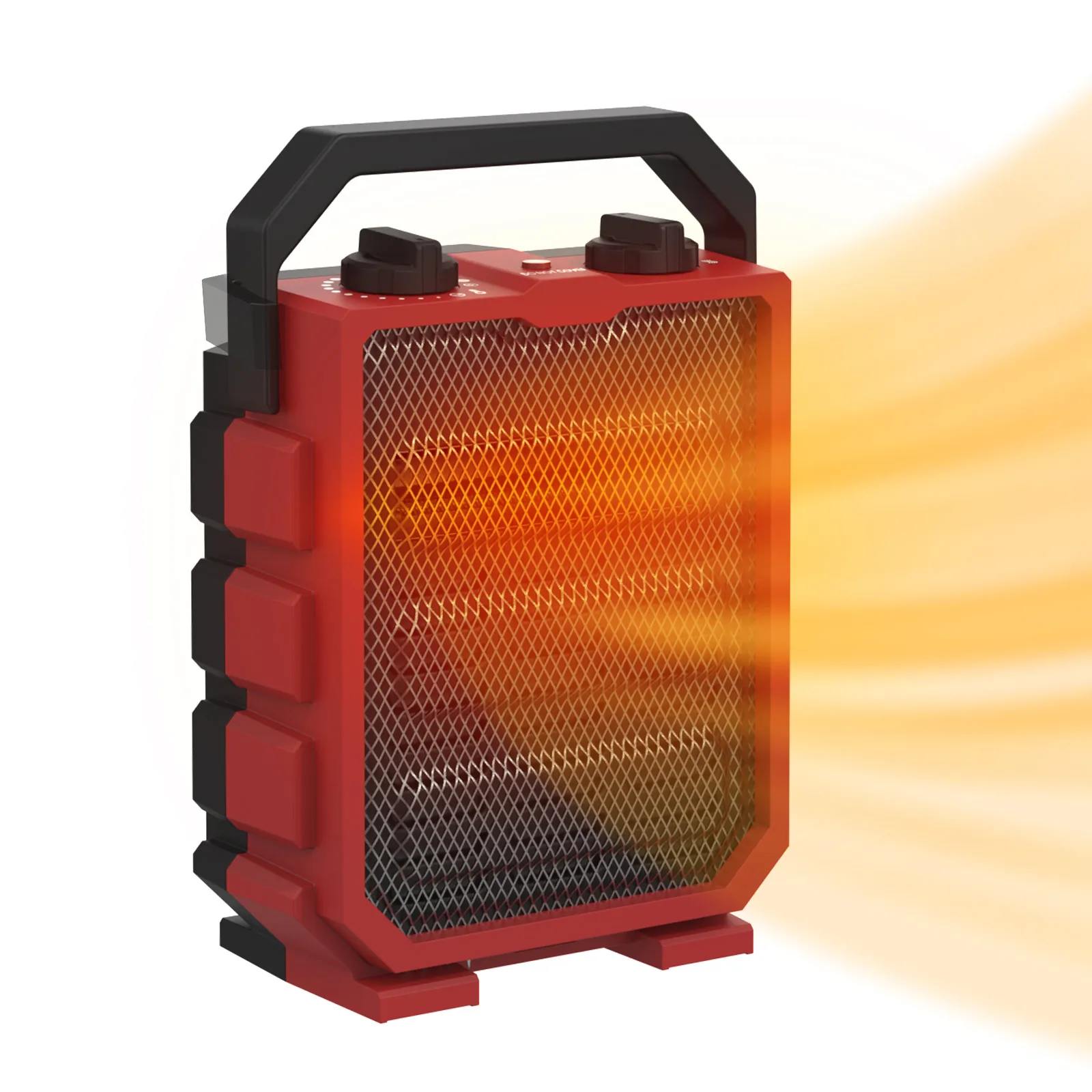 1500W/750W Fast Heating Overheating Protection MilkHouse Utility Fan Portable Mini Electric Garage Space Heater with Handle