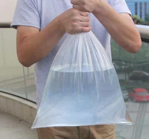 pack of 100 clear poly bags Flat Ice Bags 300x600mm 70 Micron 3 Sides Sealed Packaging Bags