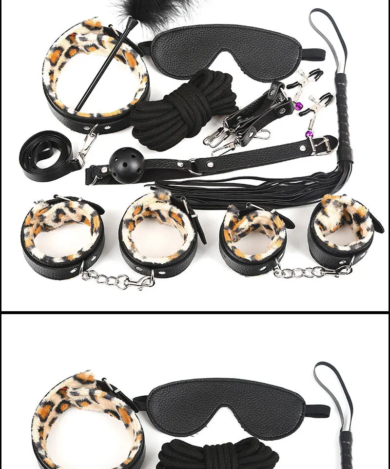 10 комплектов товаров для взрослых для обучения связыванию наручников секс-игрушки для пар