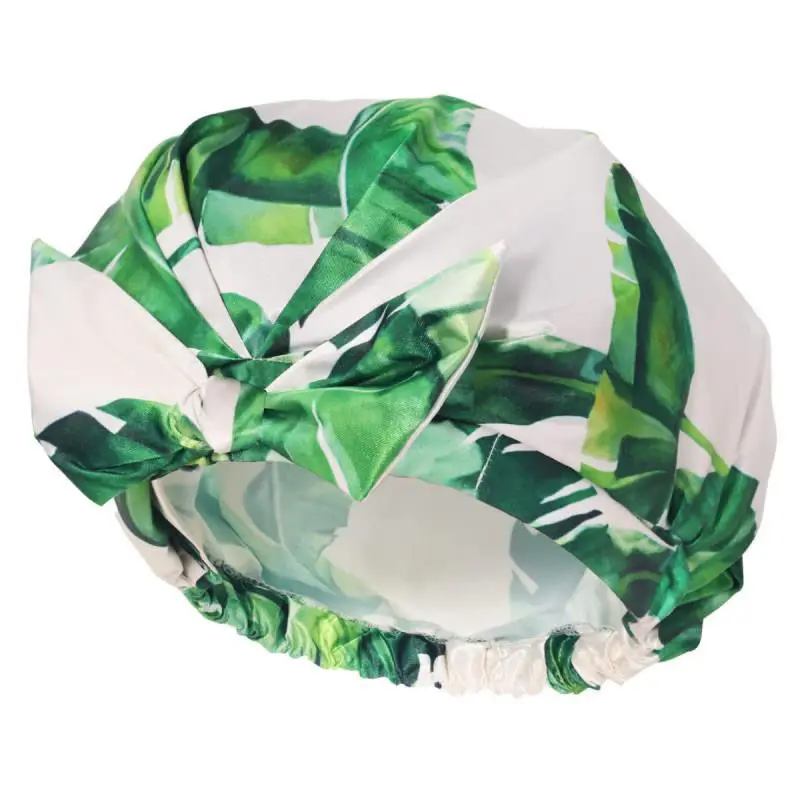 New Style Wholesale Thickened Waterproof Shower Cap For Long Hair Spa Salon Elastic Adjustable And Durable Women Shower Cap