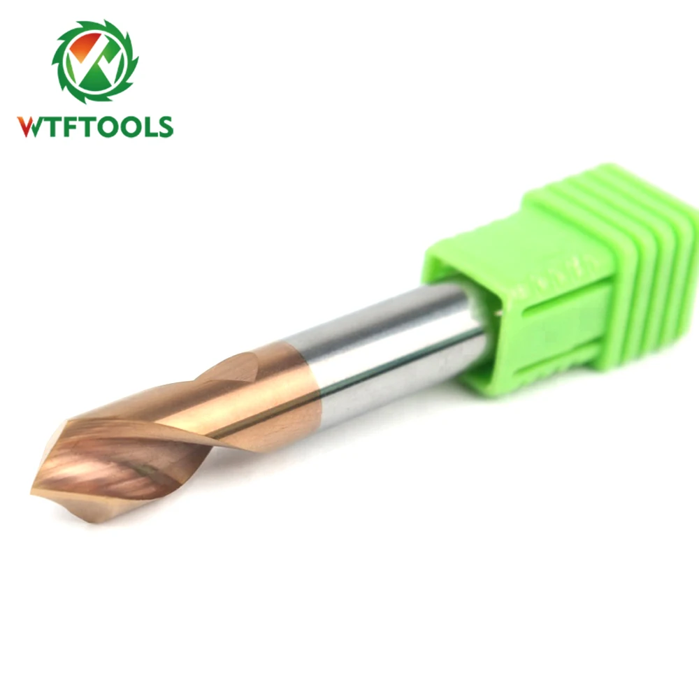 
WTFTOOLS 90 120 Degree Tungsten Carbide Spot Drill Bits For CNC Machinery 