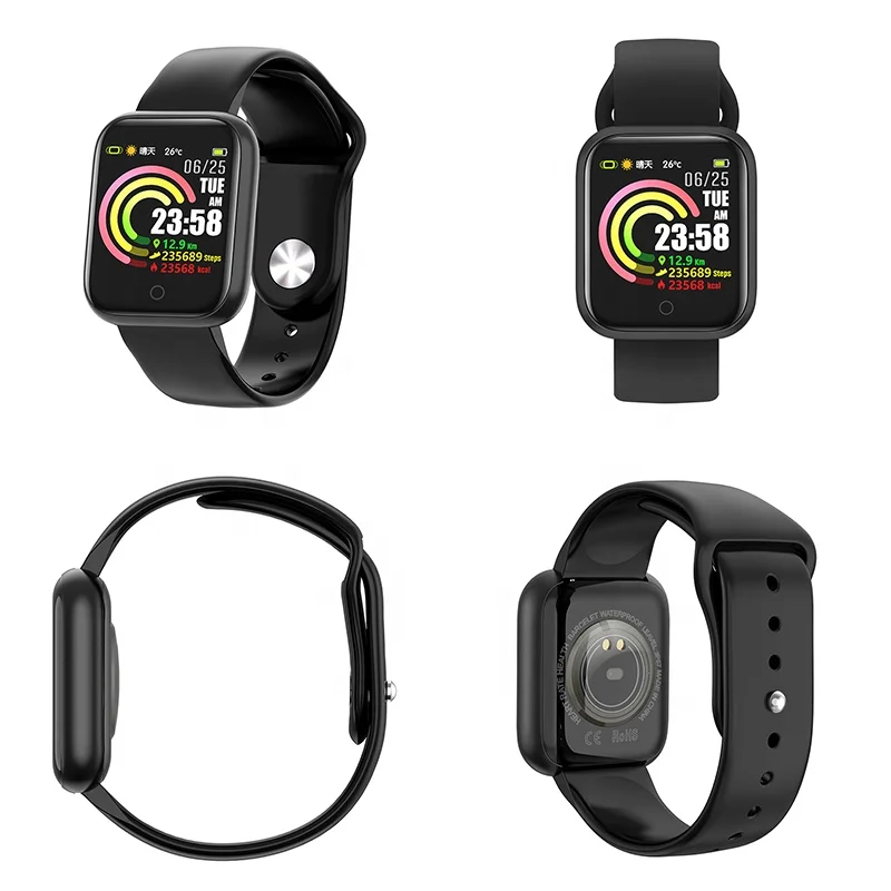 Rotating Menu IP67 BT Sport Tracker Sports Bracelet a1 f8 f10 Android Smart Watch