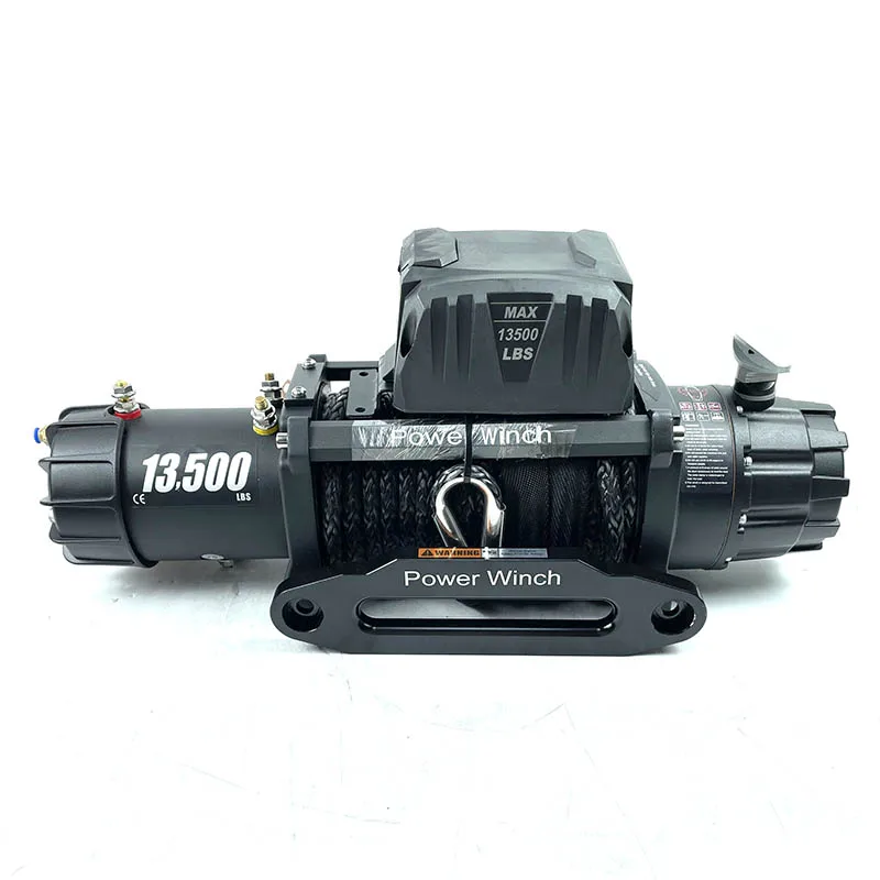 DAO Fast Speed 13500lbs Auto Cale Pulling Winch with Winch 12000lbs Manual