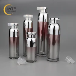 Unique New Design Custom Navy Color Cosmetic Packaging Sets Acrylic  Bottle And Cosmetic Cream Jar For Skin Care