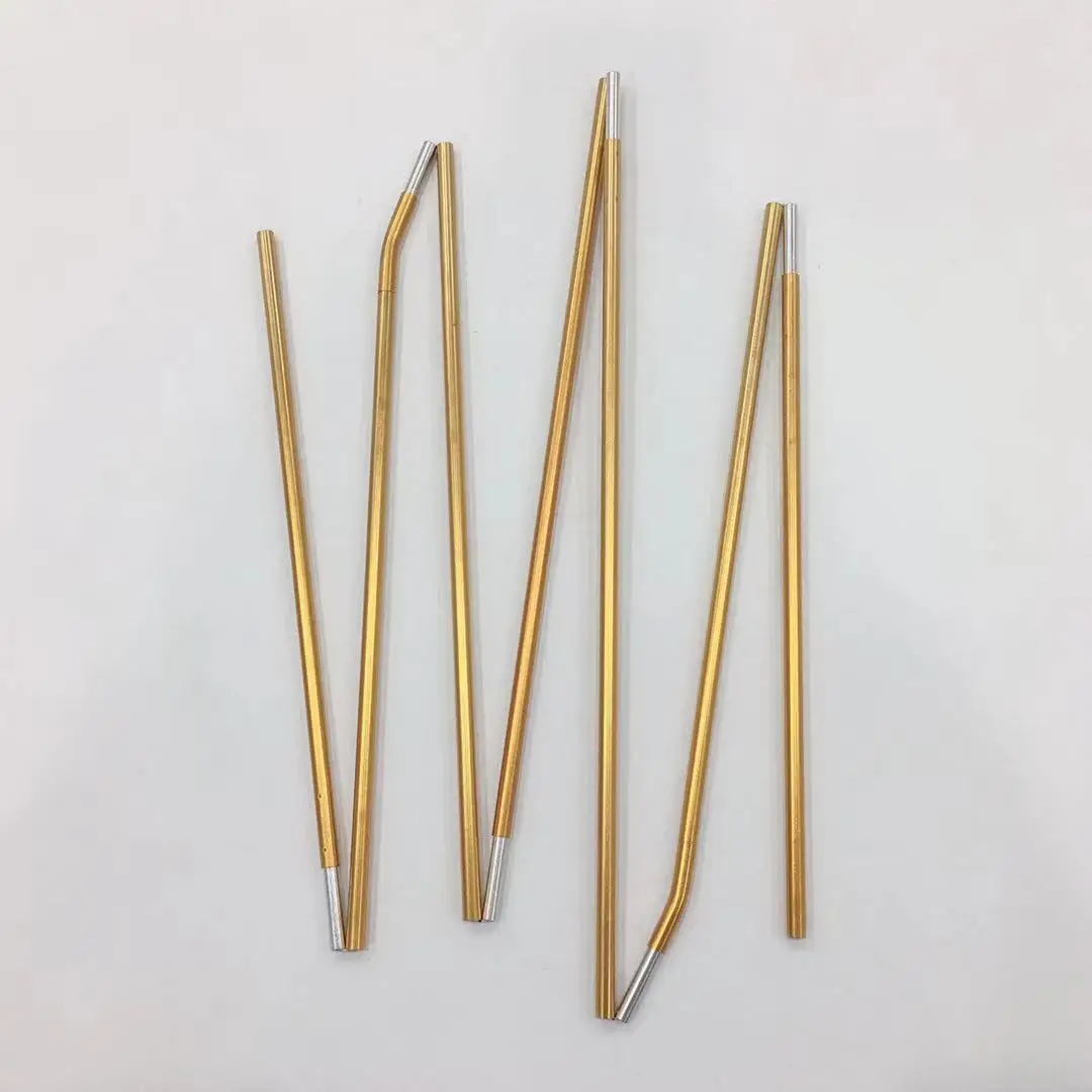 Aluminum pole connection in aluminum tent tube