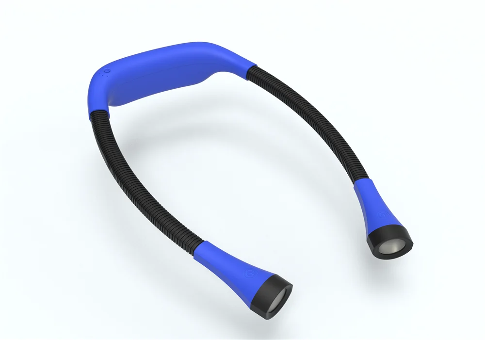 4 LED U-shaped Warm White Light Built-in Detachable Rechargeable Flexible Hug light Neck hung Reading Book Light