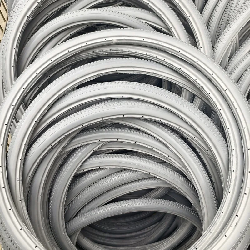 26X1 3/8 Grey MTB Racing Road Bicycle Tire Bike Solid Wheelchair Tyre with Excellent Performance