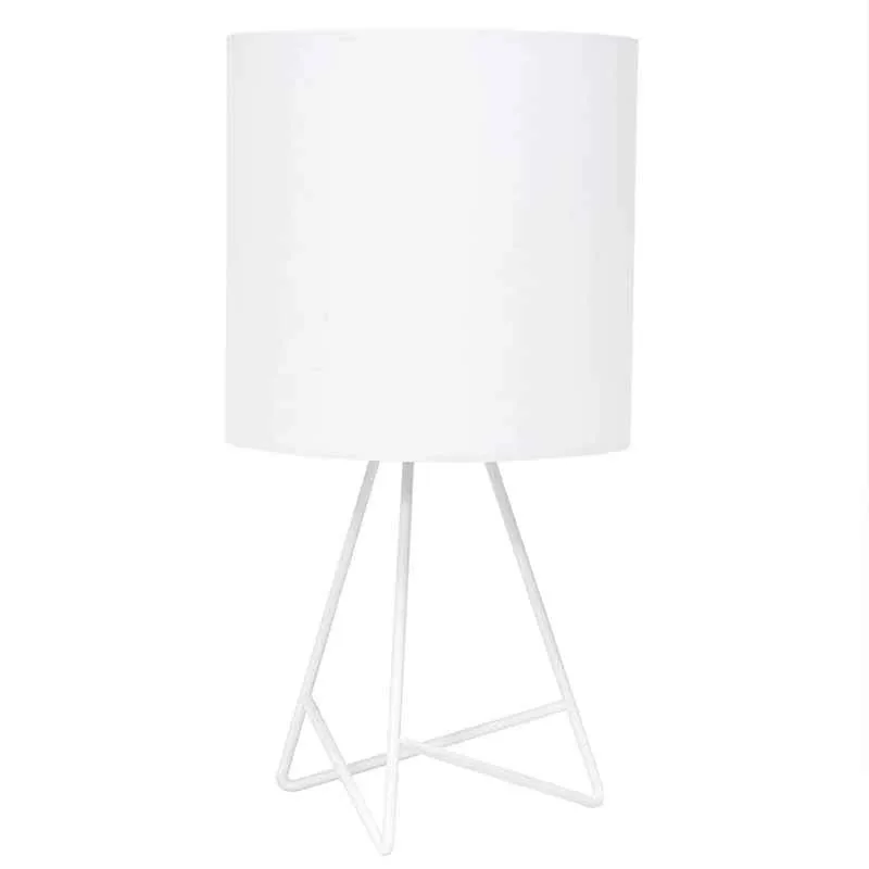 Simply Style Wrought Iron Wire Industrial Style Desk Lamp Modern Black/White/Gold Luxury Bedside Table Lamp for Living Room