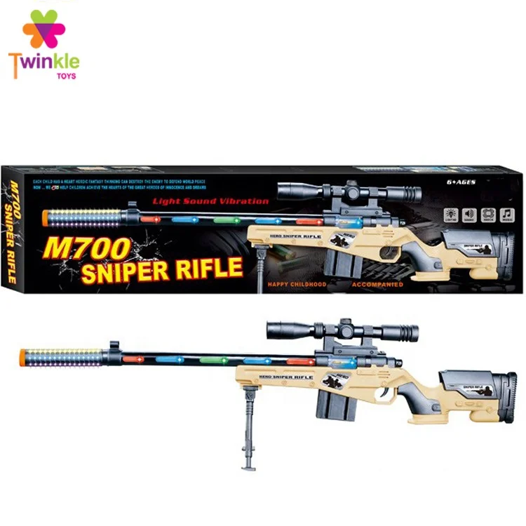 Sniper rifle with infrared ray gun toy