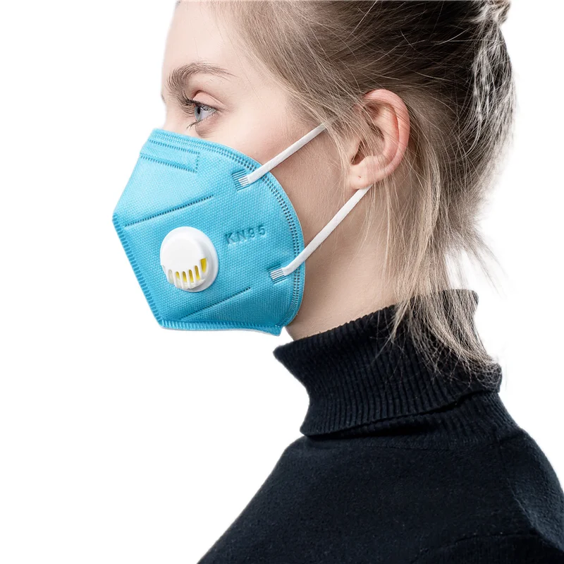 Air Valves Respirator Anti Dust Pm 2.5 Face Mask Charcoal Ffp2 Kn95 With Breather Valve