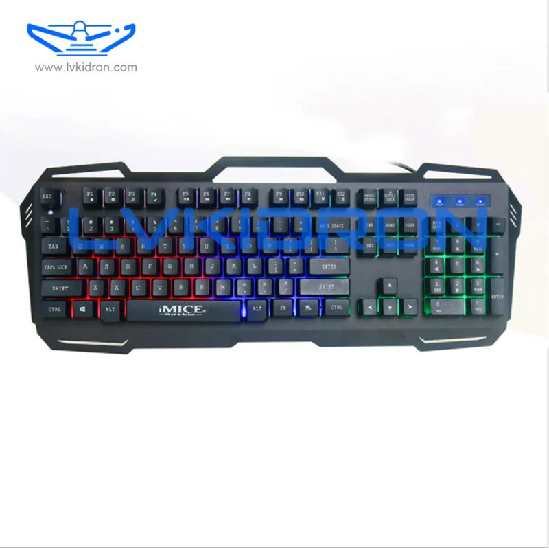 AK-400 игровая механическая клавиатура Проводная со светодиодной подсветкой; Цвет черный красный синий переключатель для компьютера ноутбука