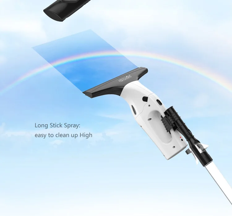 New Style High Quality Extendable Window Glass Spraying Squeegee Vacuum Cleaner With Collection Bottle