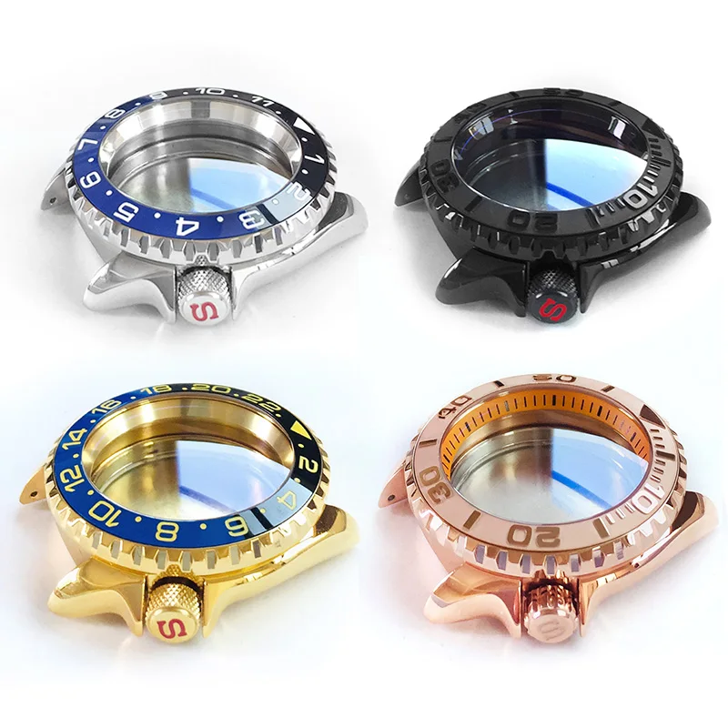 OEM Watch Case Set Stainless Steel Bezel Insert For Seiko SKX007With Mineral Glass31.5mm Fit For NH35 36Automatic Movement Parts