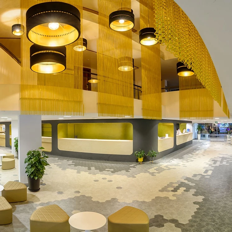 aluminum chain fly curtain for ceiling space divider