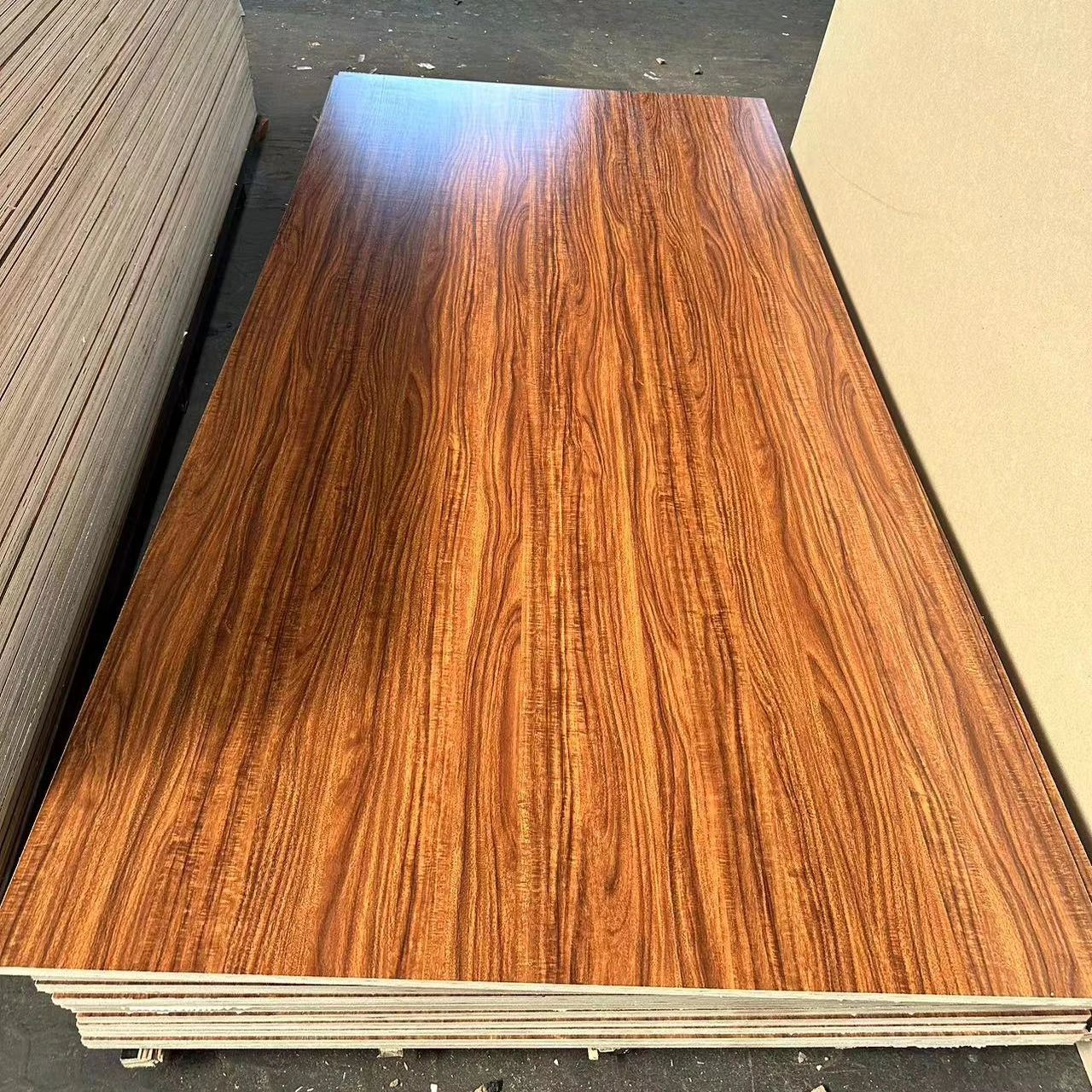 Made in China high pressure laminated grey white melamine coloured HPL plywood for furniture