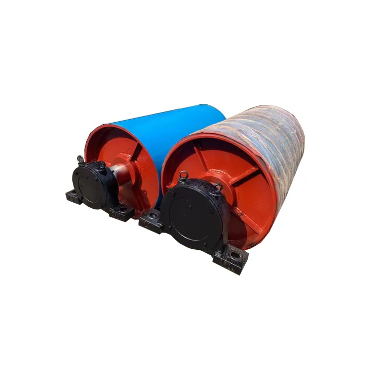 The conveyor drum can be customized  Belt conveyor roller  Drum material handling