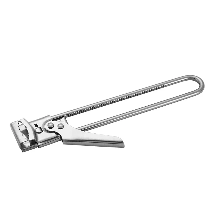 
Safe full top big stainless steel opener easy use grips locking anti-slip soft grips handle adaptive adjustable can opener 