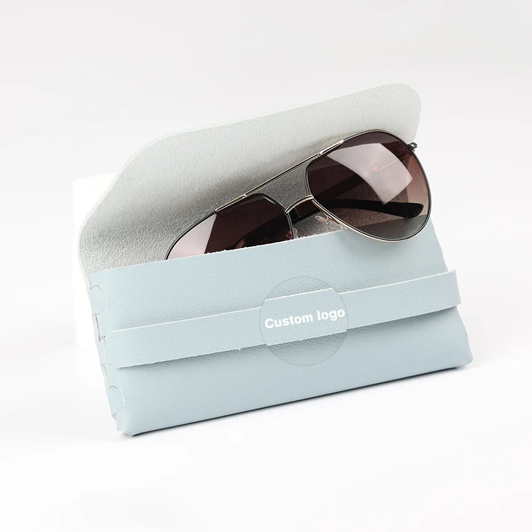 Eyeglass PU Case soft Shell, Portable Leather Slim Travel Sunglass Case, Ultra thin Lightweight,brillenetui