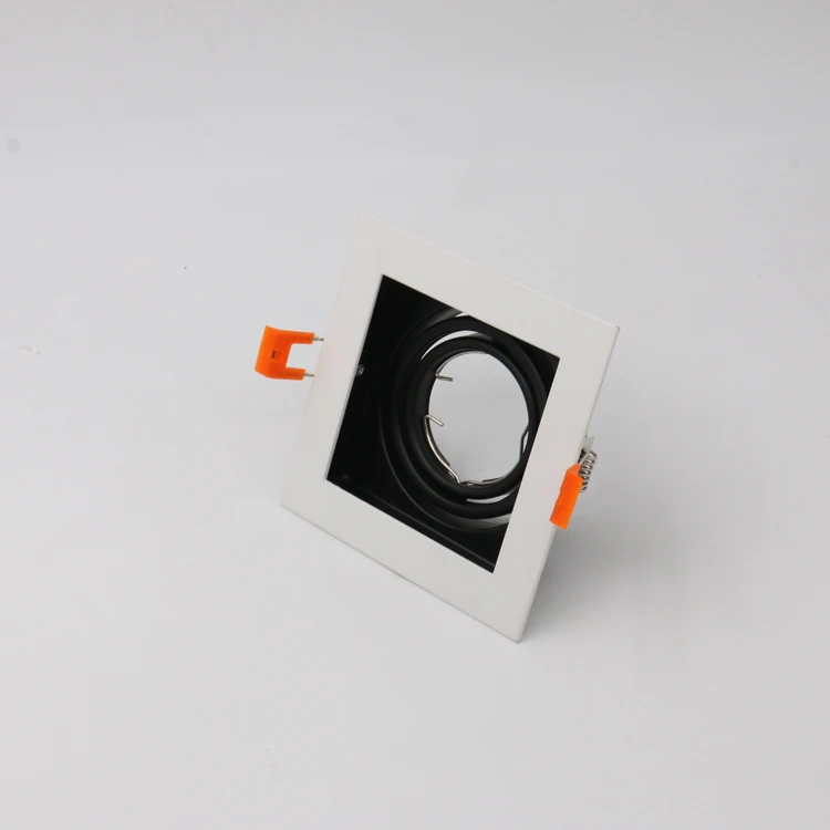 Mini Downlight Iron SpotLight Recessed Adjustable MR16 GU10 Square LED Spot light Fixture