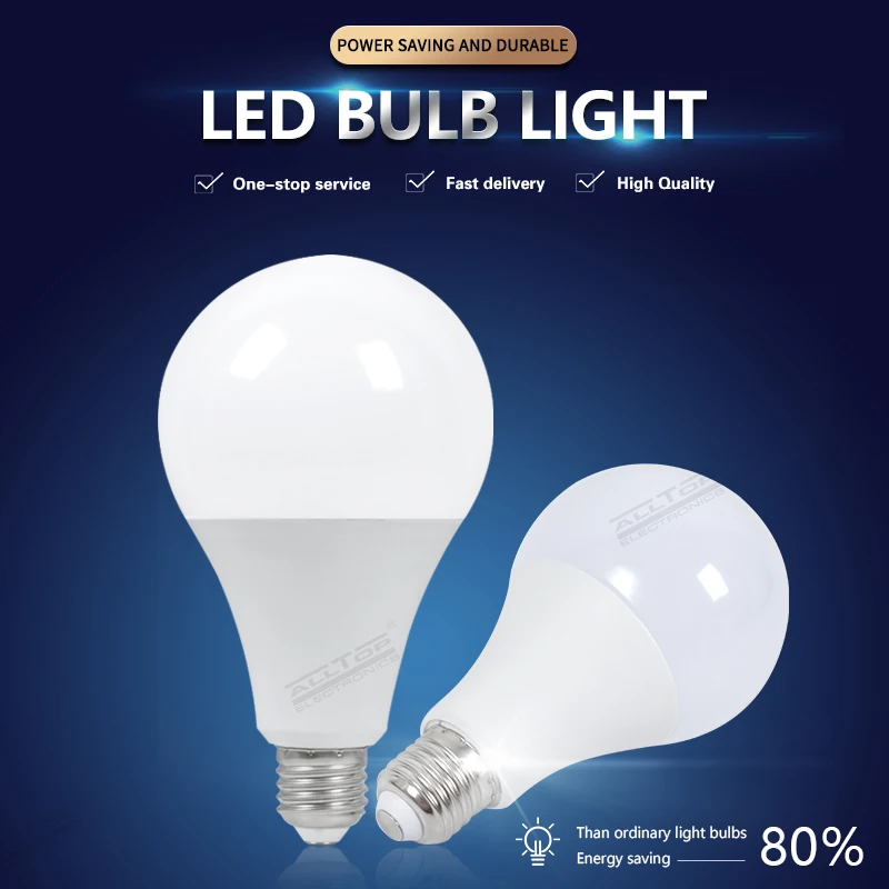 ALLTOP new  High Quality 3 5 7 9 10 12 14 15 18 22  40 Watt E27 2835 SMD Indoor Chargeable LED Bulb Lighting round led bulb