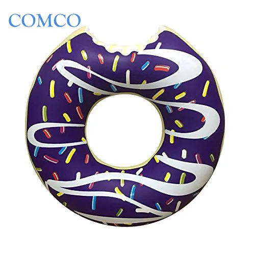 Eco friendly  PVC Doughnut Swimming Ring Inflatables swim Ring