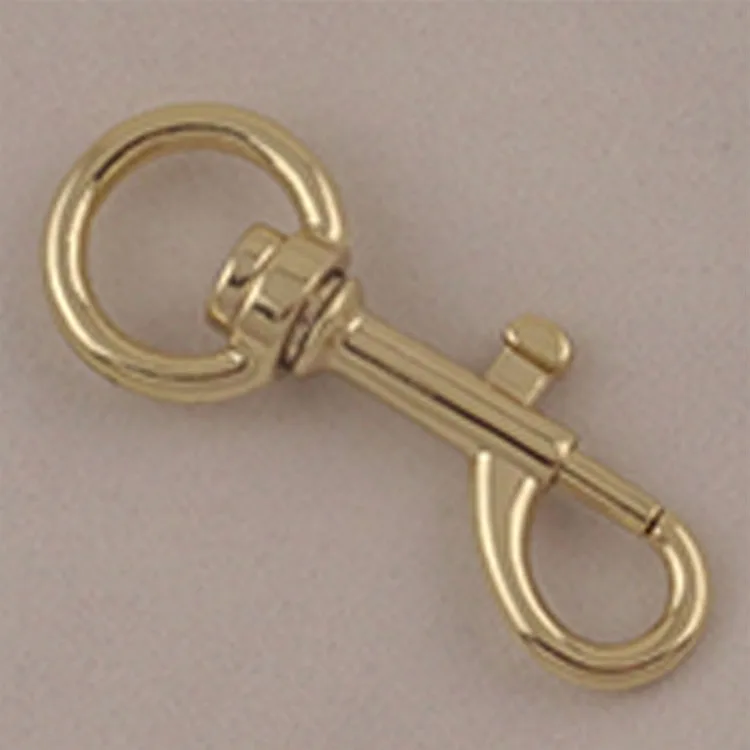 
Hot sales clasp clip solid dog collar brass snap hook for bag accessories 