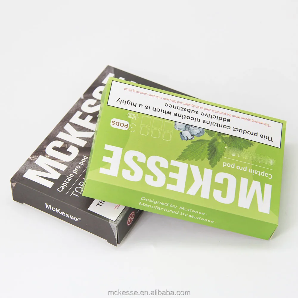Custom printing paper cardboard pod starter kit  packaging  with 3pcs/BOX