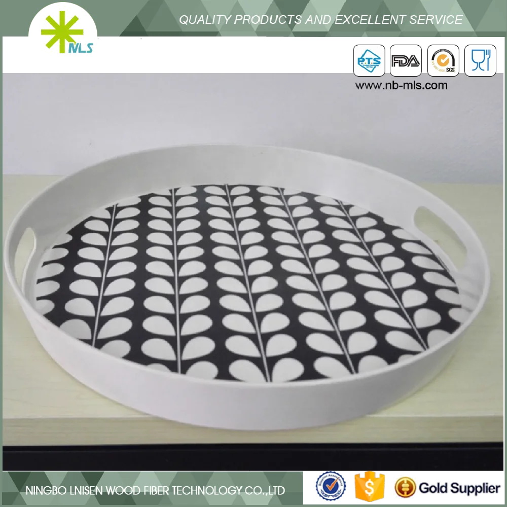 new designed welcomed bamboo fiber tray