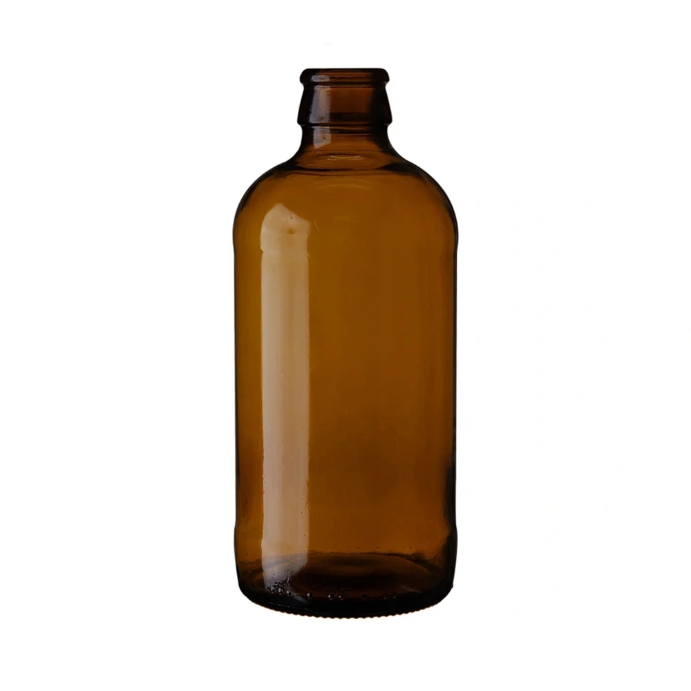 Wholesale Custom Brown 12 oz 355ml  Amber Glass Stubby Beer Bottles 355 ml With Twist Off Neck Crown Cap