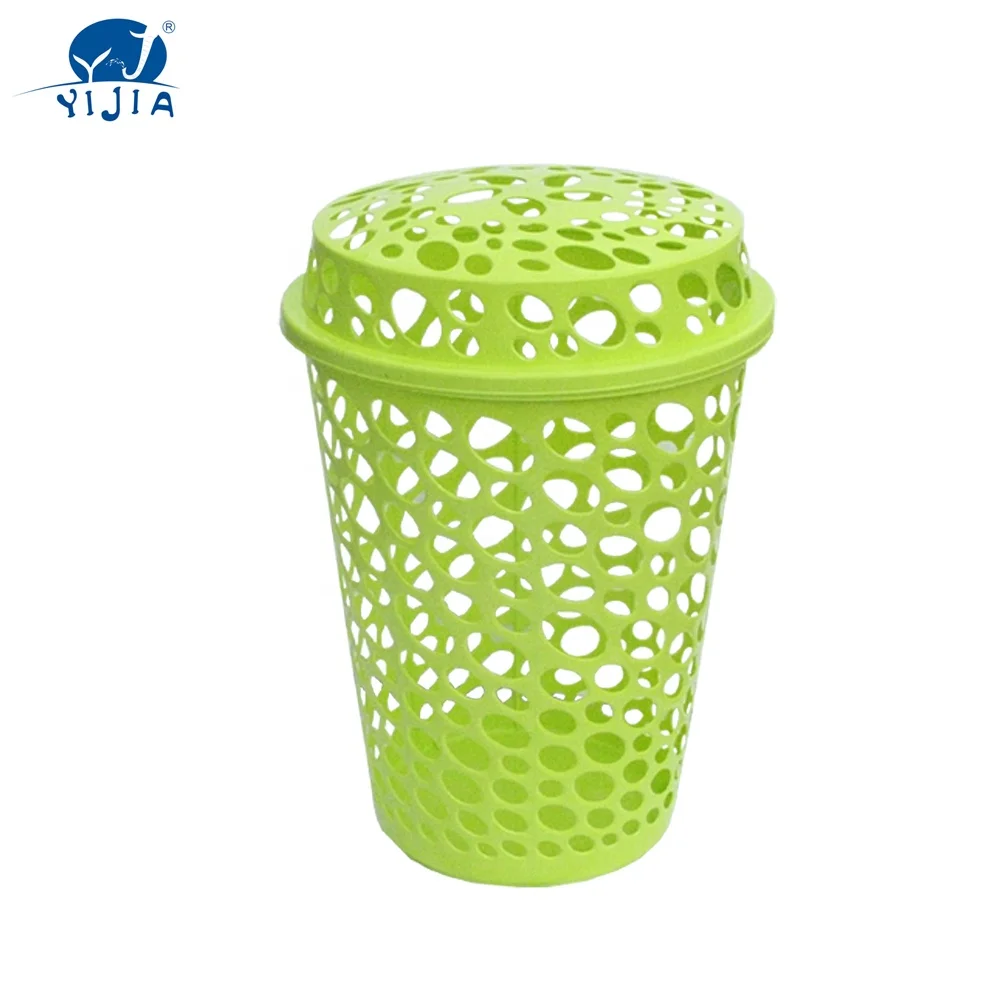 
Round Shaped Plastic Laundry Hamper with Lid 50L 