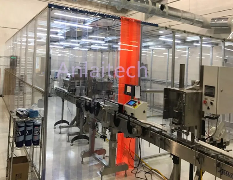 Modular PVC Vinyl Soft Wall Cleanroom Enclosure Cabin Portable Prefabricated Clean Booth Clean Room