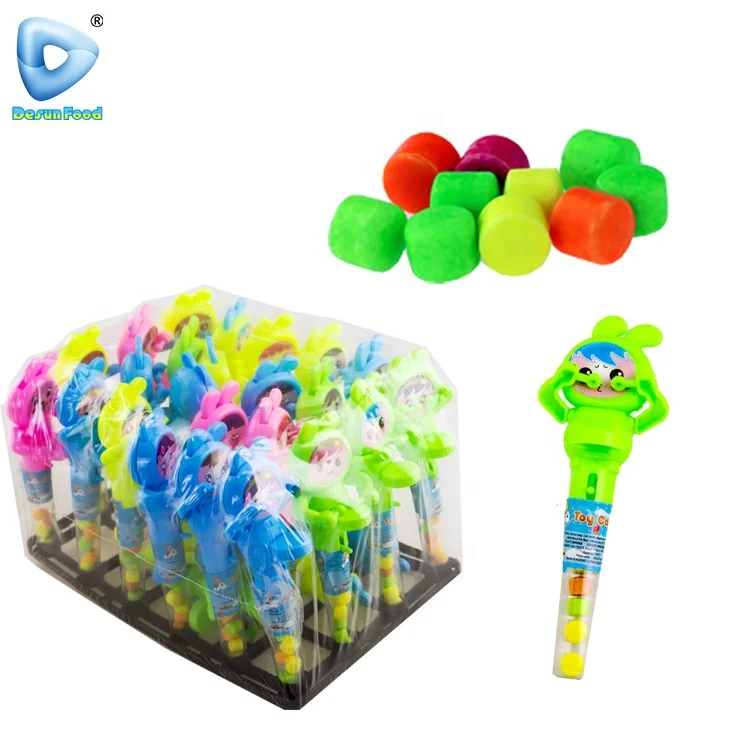 Оптом пластиковый мультяшный кролик играет в барабан игрушка и конфеты