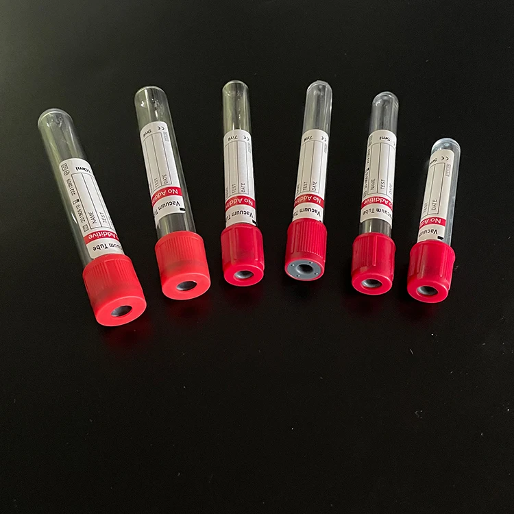 
 Вакуумная трубка для забора крови без добавок  