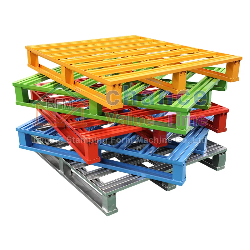 Strictly control each detail of metal pallets manufacturers direct sales euro pallet for warehouse storage