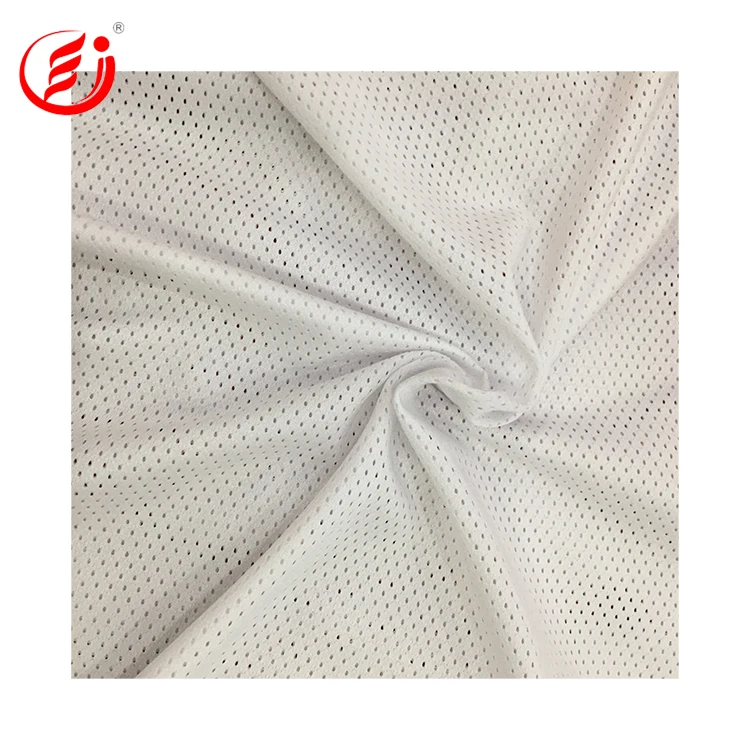 Hot sale polyester mesh fabric sandpex breathable knitted fabric polyester fabric for sports jerseys