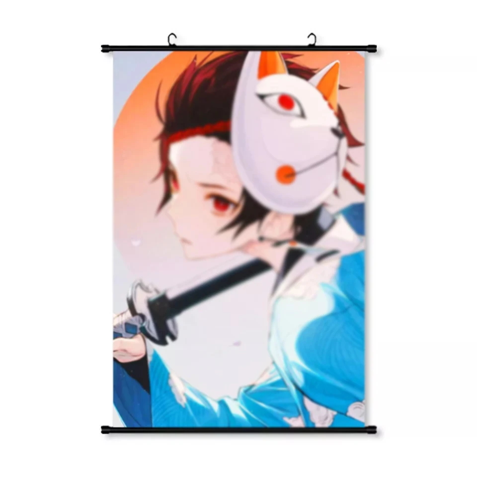 Custom Designs Bedroom Decoration Scrolling Banner Hanging Poster Anime Wall Scroll