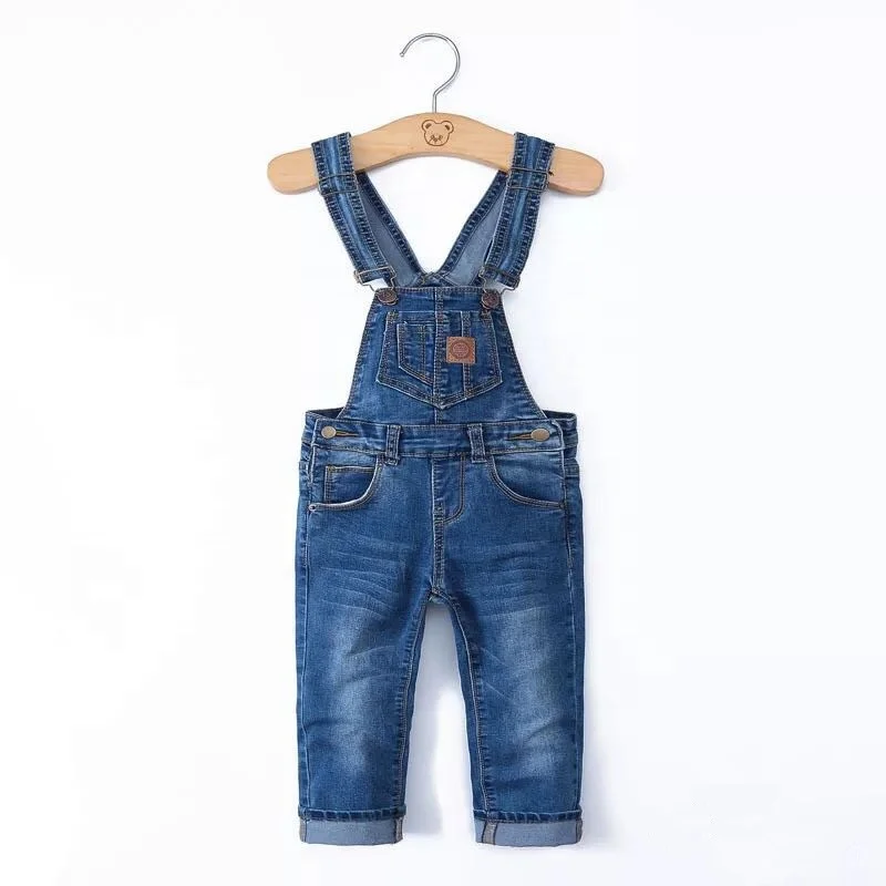 Джинсовые брюки для девочек P0202, комбинезон для весны и осени, детская одежда