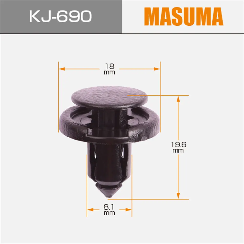 KJ-690 MASUMA Auto part Plastic clips 01553-09611 90467-08185 for INFINITI