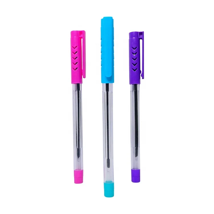 Customized quality guaranteed Color Barrel Semi Gel Pen Plastic Semi Gel Pen Semi Oil Gel Pen with low viscosity ink