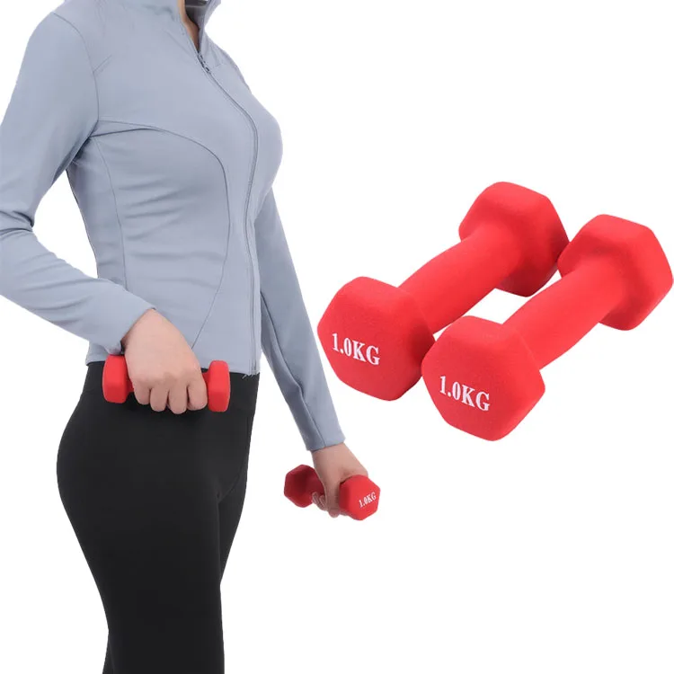Home Gym Equipment Workouts Strength Training Neoprene Coated Dumbbell Hand Weight Set