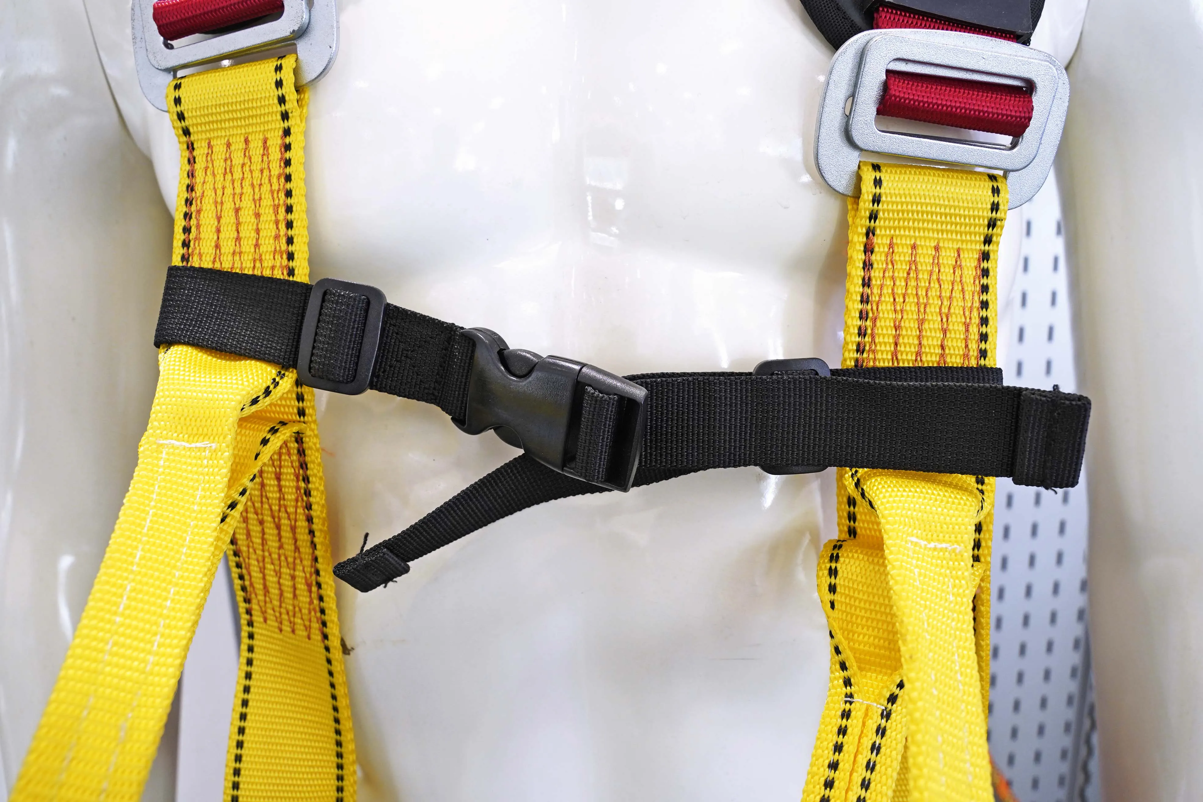 Customizable logo designed pp safety belt chest strap for harness with bamboo webbing