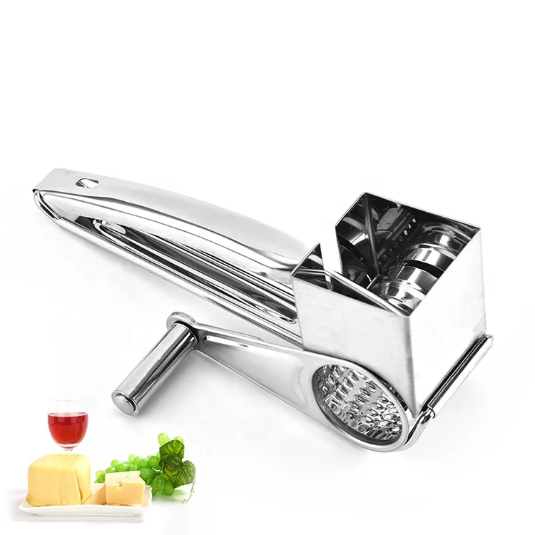 Amazon Hot Sale Products Wholesale Kitchen Accessories Eco-friendly Stainless Steel Vegetable Cheese Manual Grater