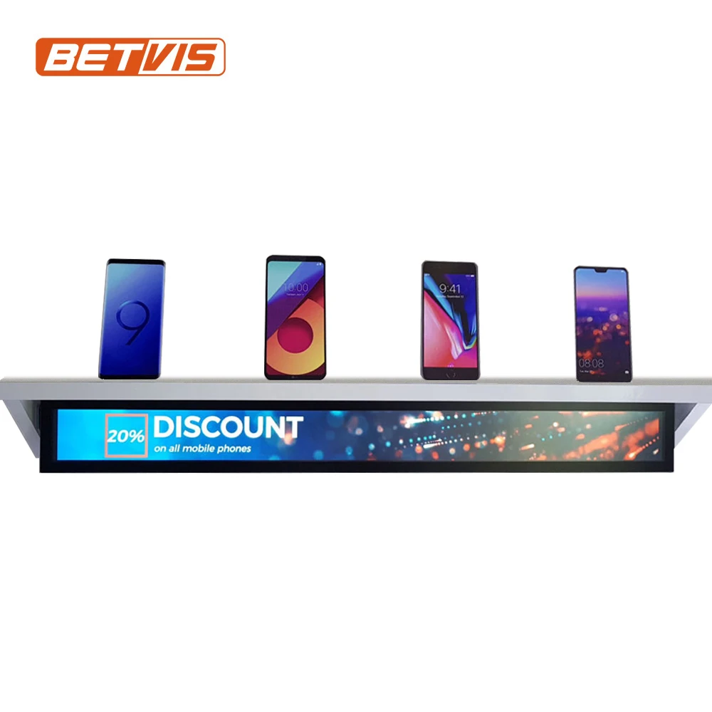 Ultra Wide Touch Screen Monitor Electronic Shelf Display LCD Stretched Bar