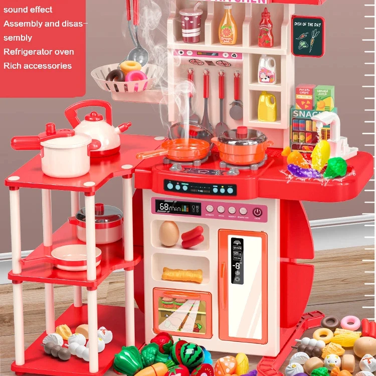 Большая кухонная плита с полками для хранения детская игрушка игры в дом