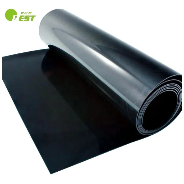 1.5 mm impermeable waterproofing liner hdpe geomembrane for landfill sewage and biogas pond anti-seepage membrane installation