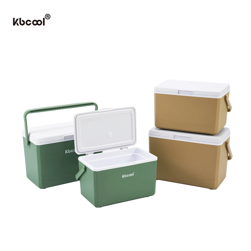 9L Portable Cooler Outdoor Camping Cooler Plastic Mobile Cold Drinking Ice Chest Cooler Box For Picnic Cans Fishing