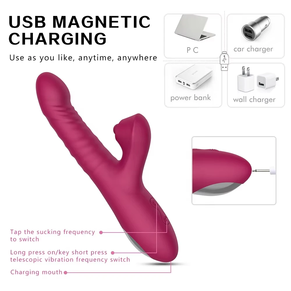 10 Telescopic vibration Dildo clitoral tapping vibration female adult toy clitoral stimulation excitement sex toys for women