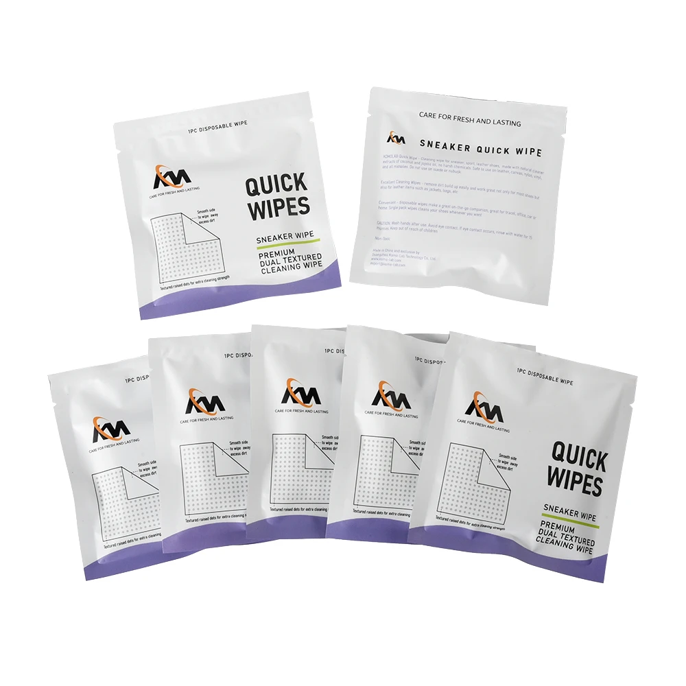 KM Portable Disposable Wet-Wipes For Shoes Sneakers Cleaning 30pcs Single Pack-Wipes