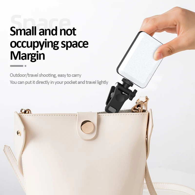 Ultra-Bright Rechargeable Selfie Ring Light Clip-On Light with 80 LEDs for Taking Video